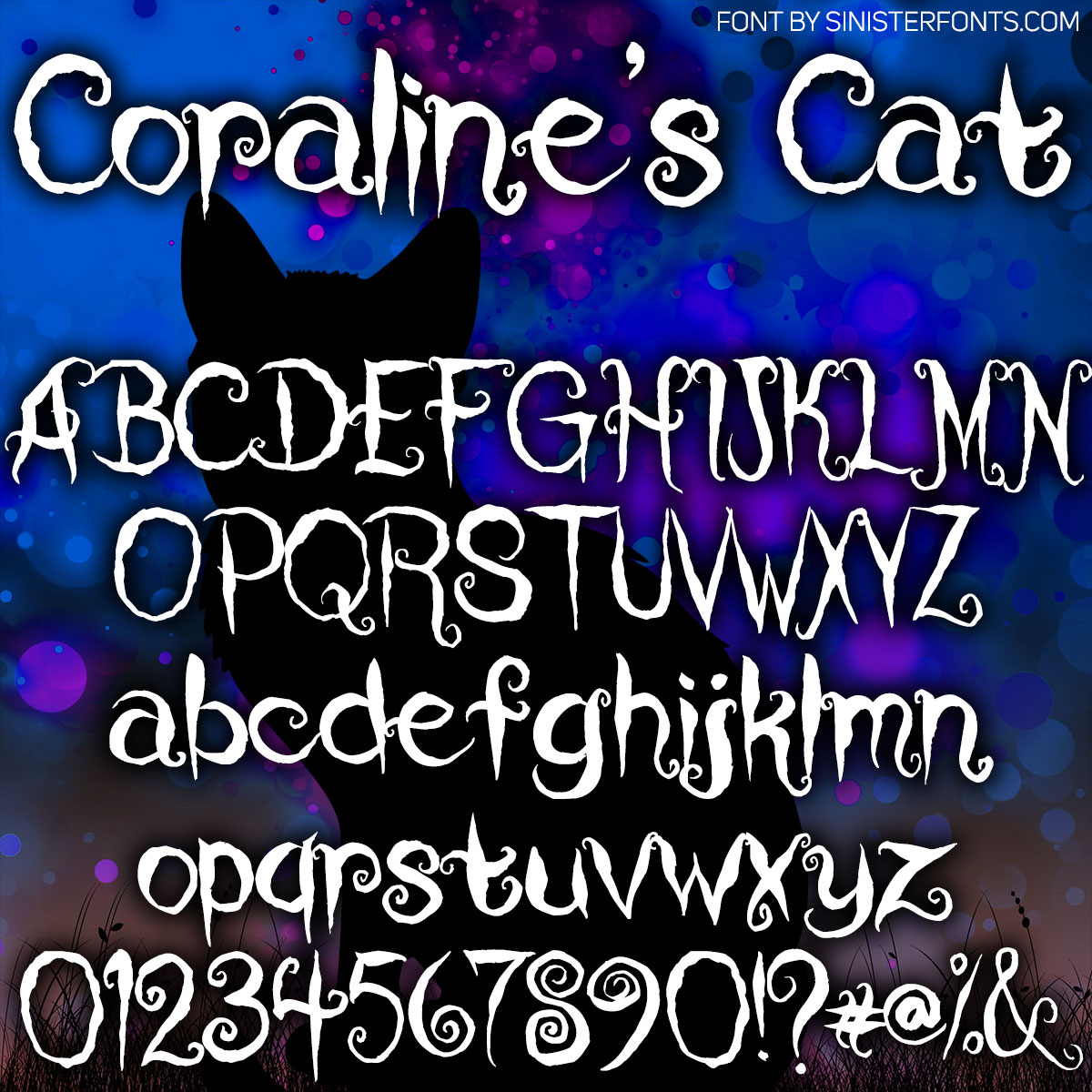 Coraline's Cat Font : Click to Download