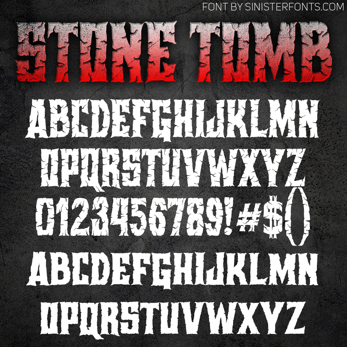 Sinister Fonts: Chad Savage's free, original horror, scary and Halloween  fonts