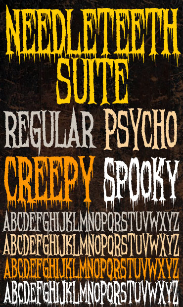 Needleteeth Font Suite : Click to Download