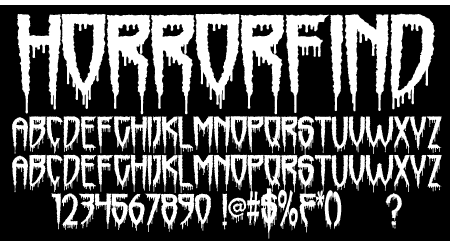 HorrorFind Font