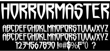 Horrormaster Font